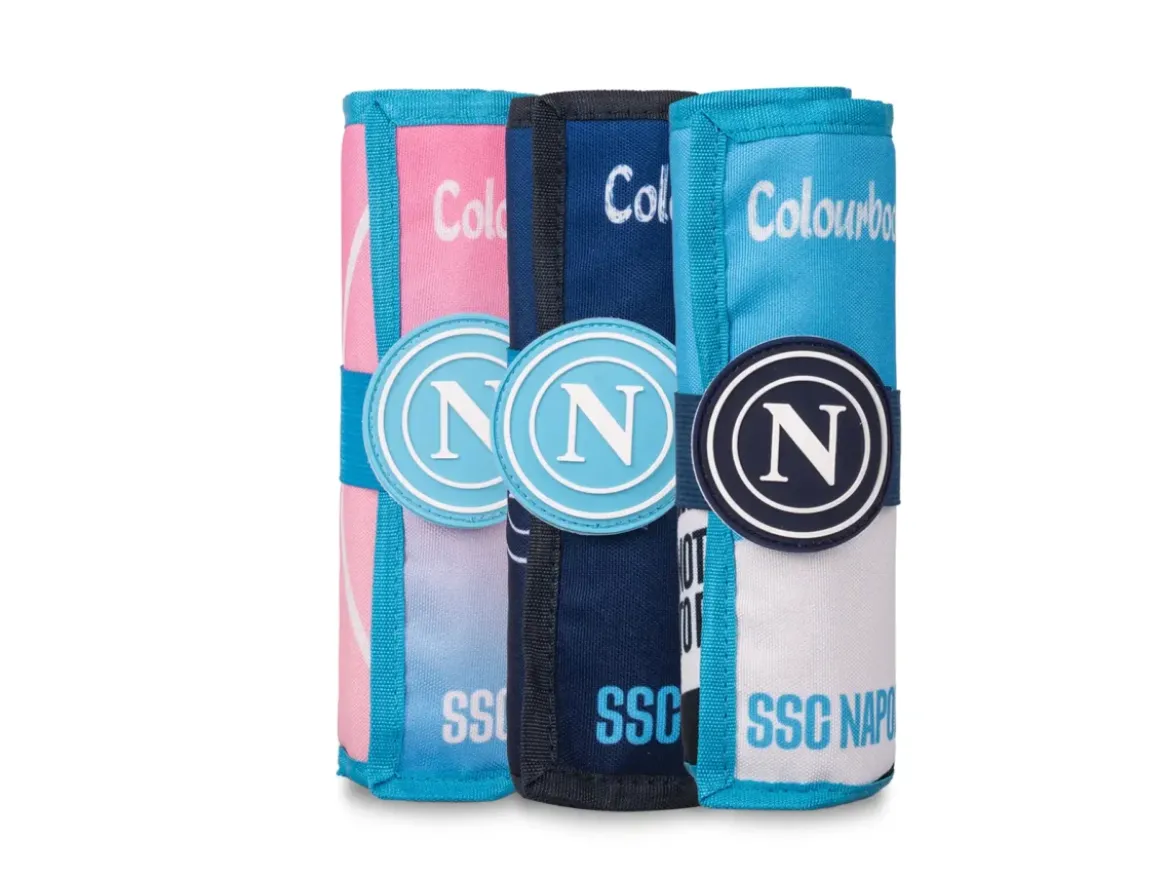 Astuccio portapastelli a rotolo SSC Napoli – 24 pastelli