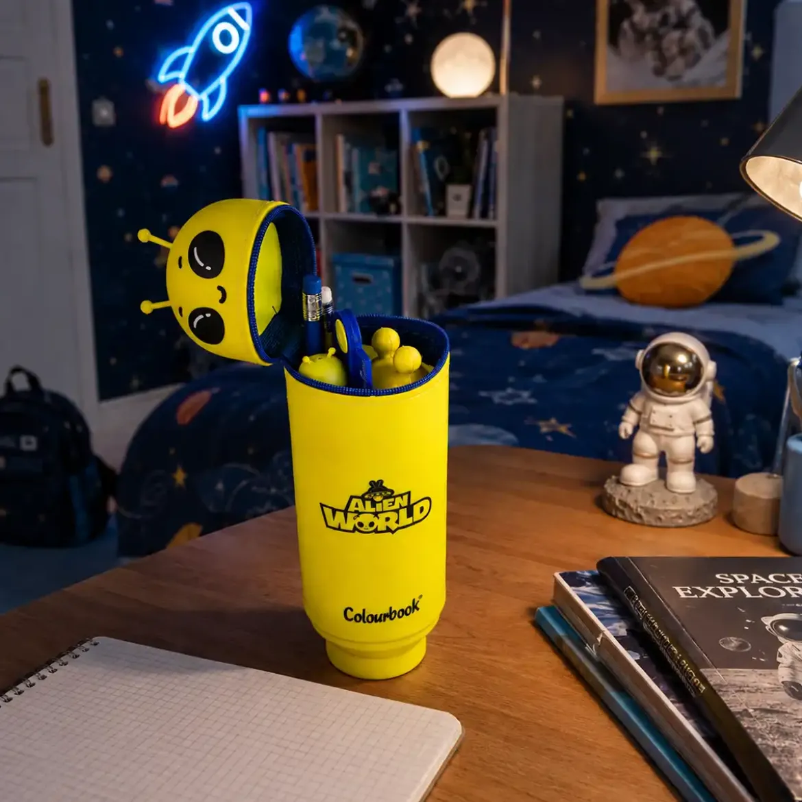 Astuccio portapenne in silicone Goommy Alien World