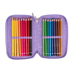 Astuccio 3 zip Glitter – Completo di 44 pezzi