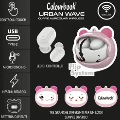 Auricolari Bluetooth 5.3 Glitter Wave