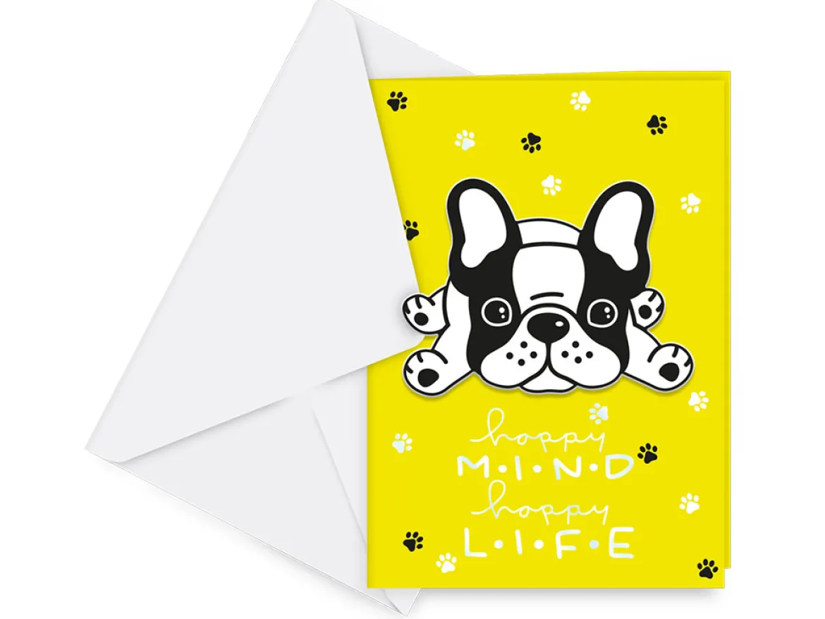 Biglietti 3D Creativity- French Bulldog