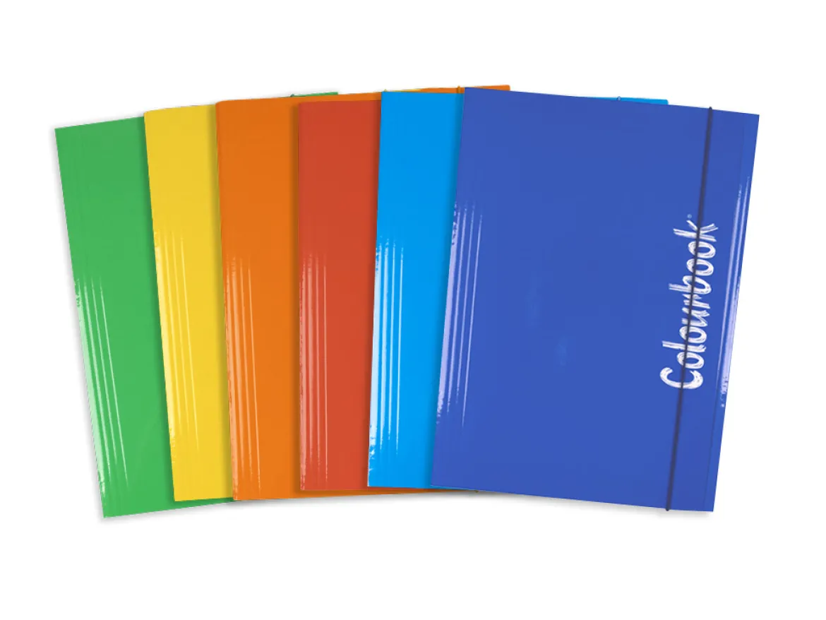 Cartellina portadocumenti A4 Fluo con elastico – Dorso piatto