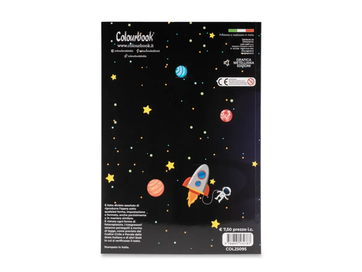 Libro da colorare per bambini Spazio