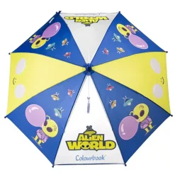 Ombrello per bambini Alien World antivento