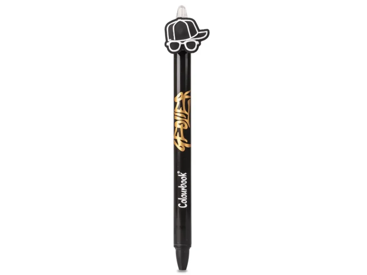 Penna a sfera Geolier con topper – Inchiostro blu