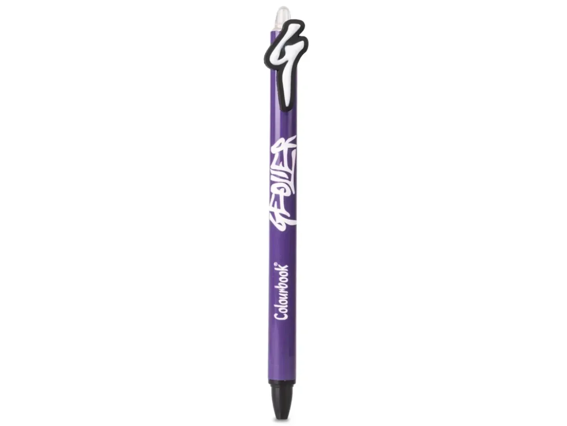 Penna a sfera Geolier con topper – Inchiostro blu