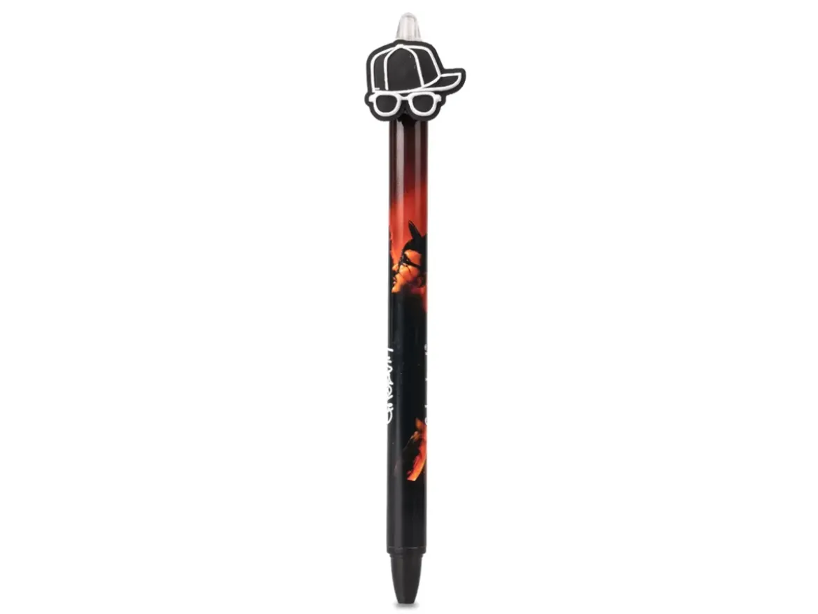Penna a sfera Geolier con topper – Inchiostro blu