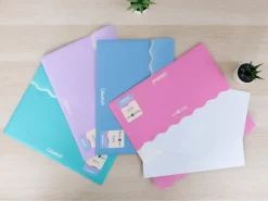 Portadocumenti A4 con bottone – Folder Wave