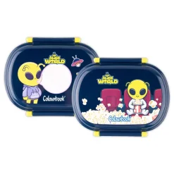 Portamerenda Alien World con separatore e posate – BPA Free