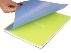 Quaderno A4 Bicolor con spirale Rigo 5mm – Quadretti scuole medie e superiori
