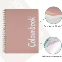 Quaderno A4 con spirale 150 fogli Rigo 1R – Righe scuole medie e superiori
