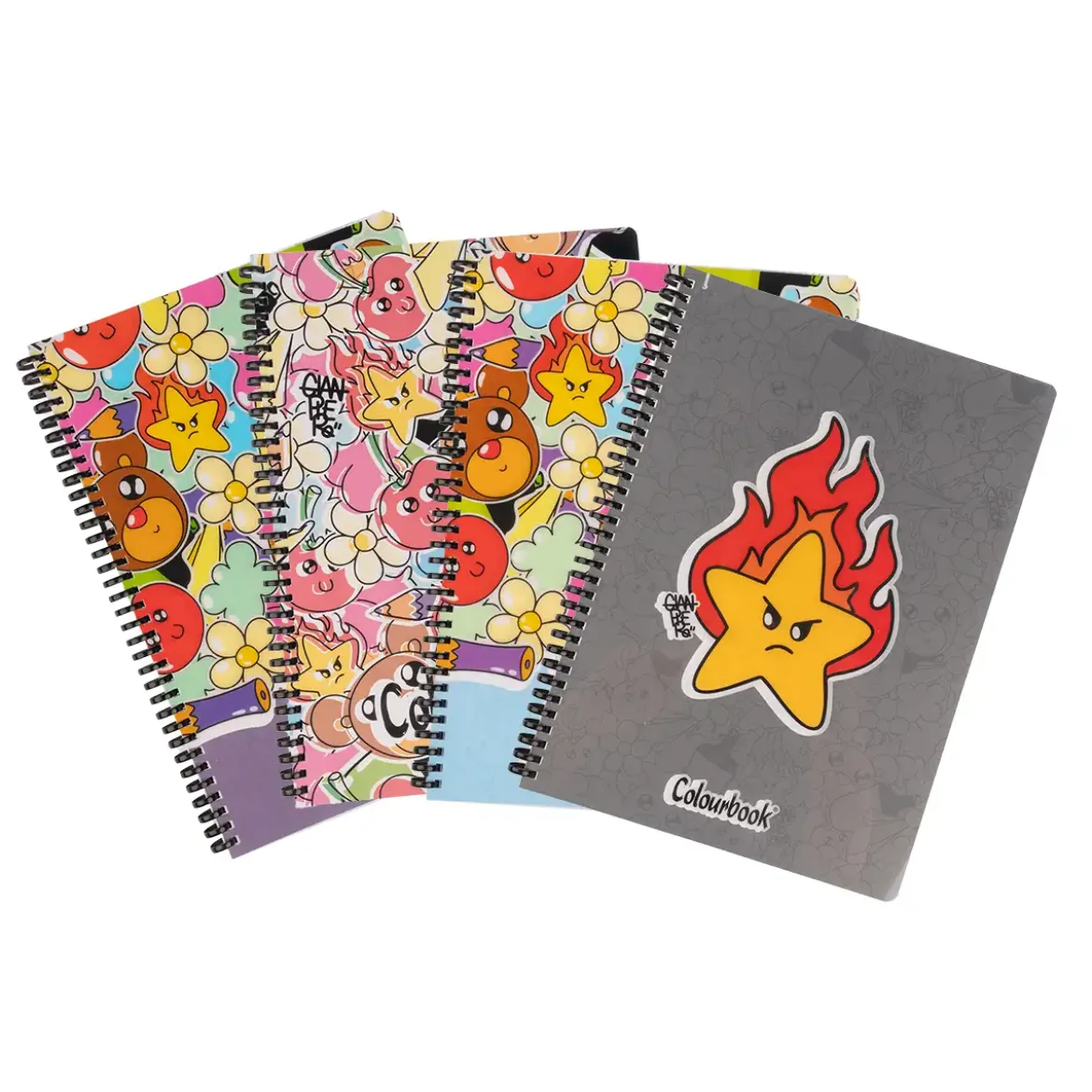 Quaderno A4 Gianpiero x Colourbook – Rilegatura con spirale morbida