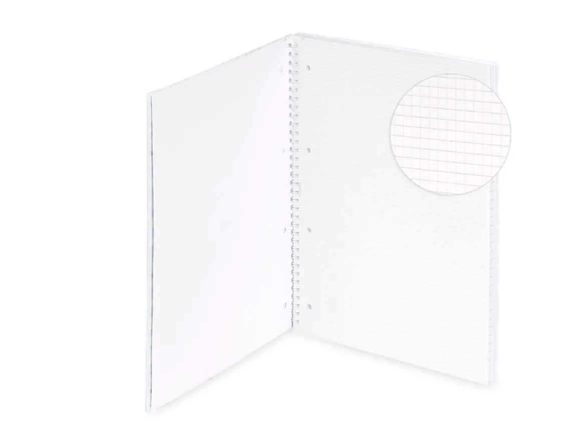 Quaderno a spirale A4 AciDaisy – Quadretti 4 millimetri