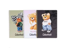 Quaderno a spirale A5 Funny and Bears – Quadretti 5 millimetri senza margine