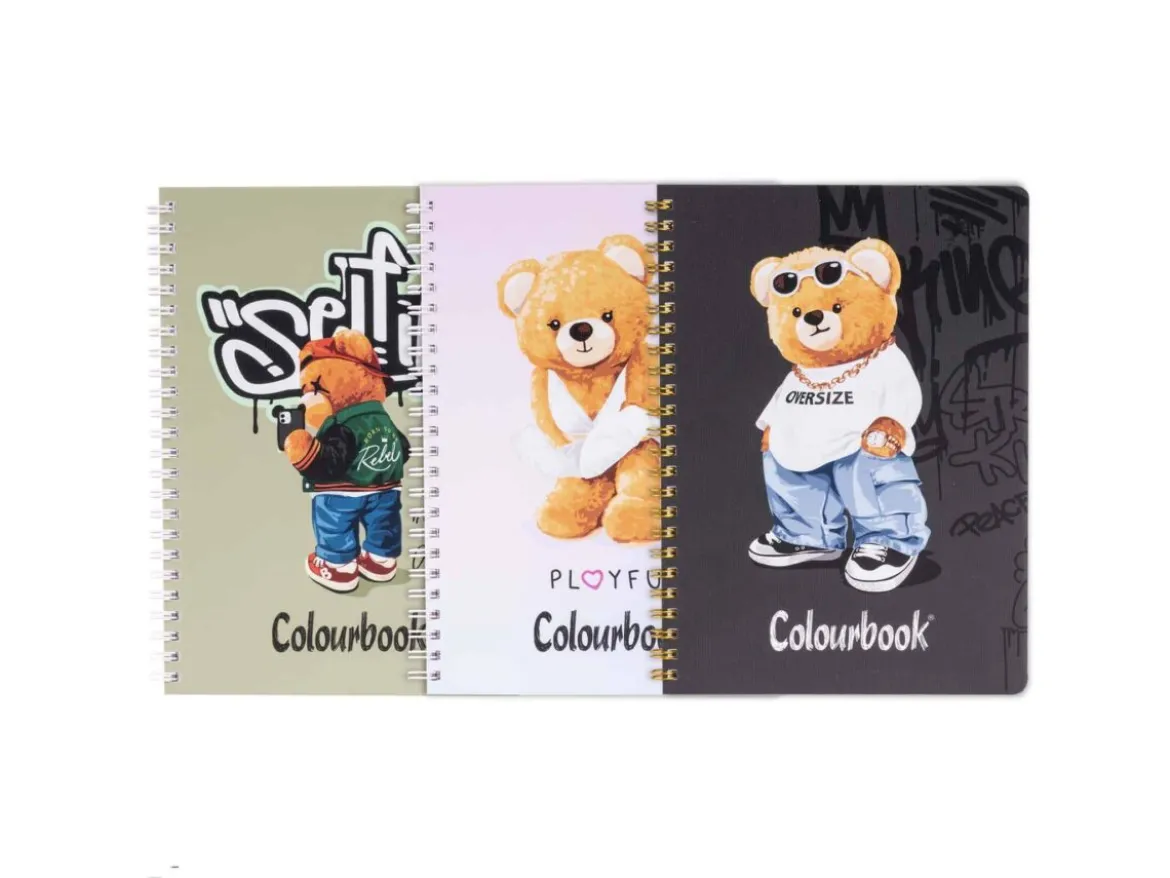 Quaderno a spirale A5 Funny and Bears – Righe scuole medie e superiori