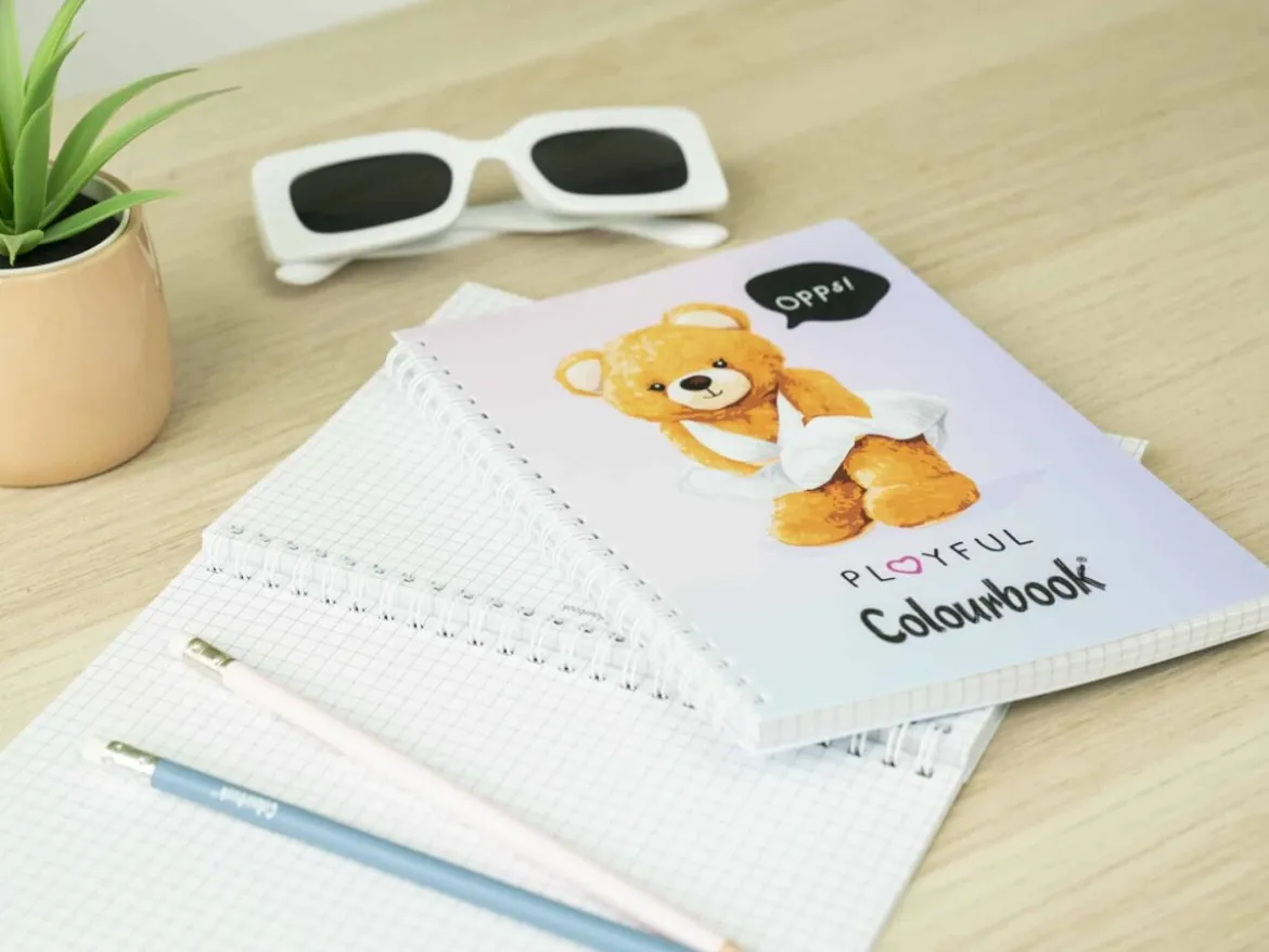 Quaderno a spirale A5 Funny and Bears – Righe scuole medie e superiori
