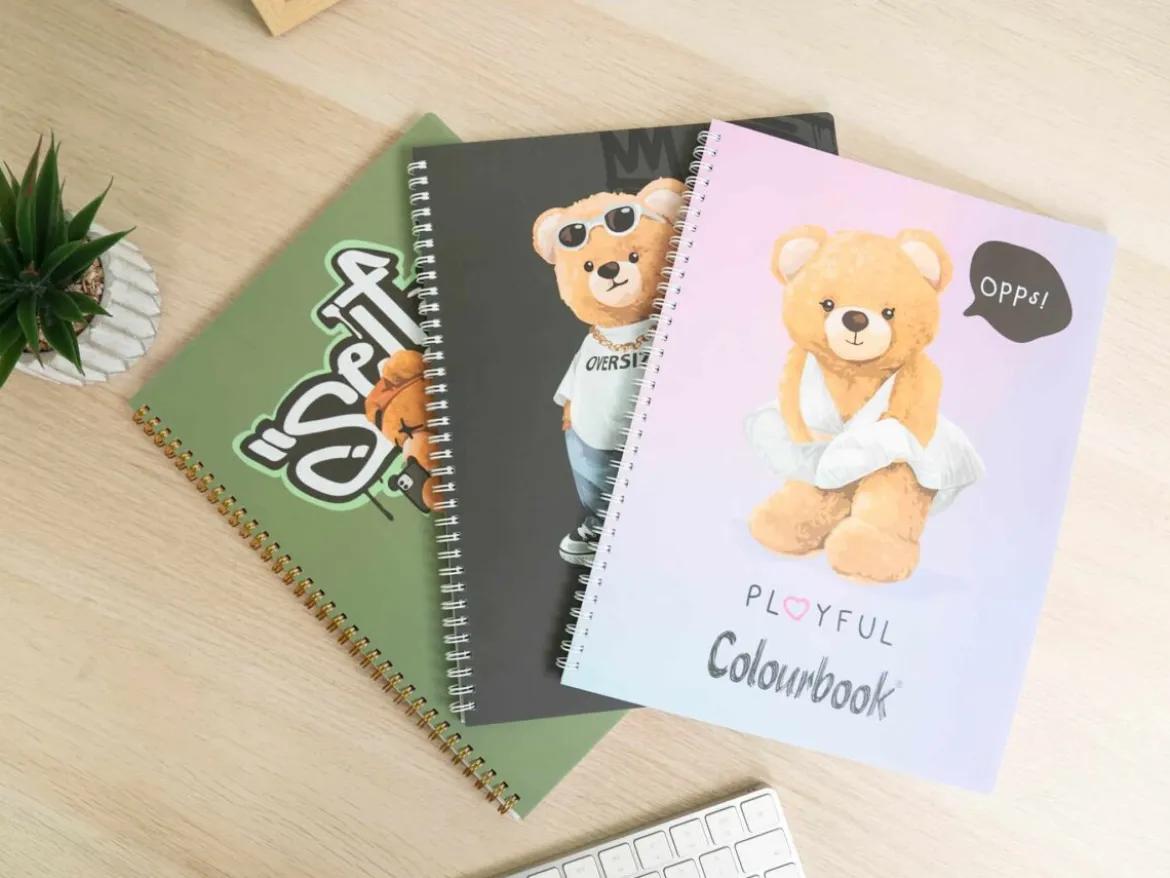 Quaderno a spirale A4 Funny and Bears – Righe scuole medie e superiori