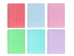 Quaderno a spirale A5 Pin It – Quadretti 5 millimetri senza margine + 4 Pin omaggio