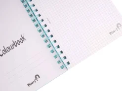 Quaderno a spirale A5 Pin It – Quadretti 5 millimetri senza margine + 4 Pin omaggio