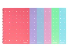 Quaderno a spirale A4 Pin It – Quadretti 5 millimetri senza margine +4 pin omaggio