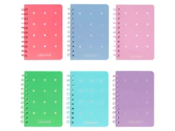 Quaderno a spirale A6 Pin It – Righe medie e superiori +4 pin omaggio