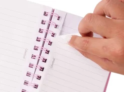 Quaderno a spirale A6 Pin It – Righe medie e superiori +4 pin omaggio