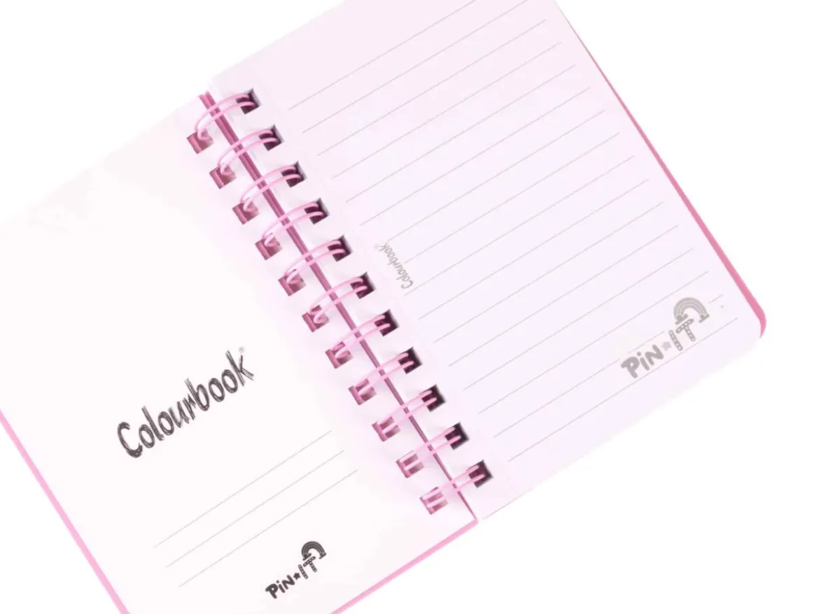 Quaderno a spirale A6 Pin It – Righe medie e superiori +4 pin omaggio