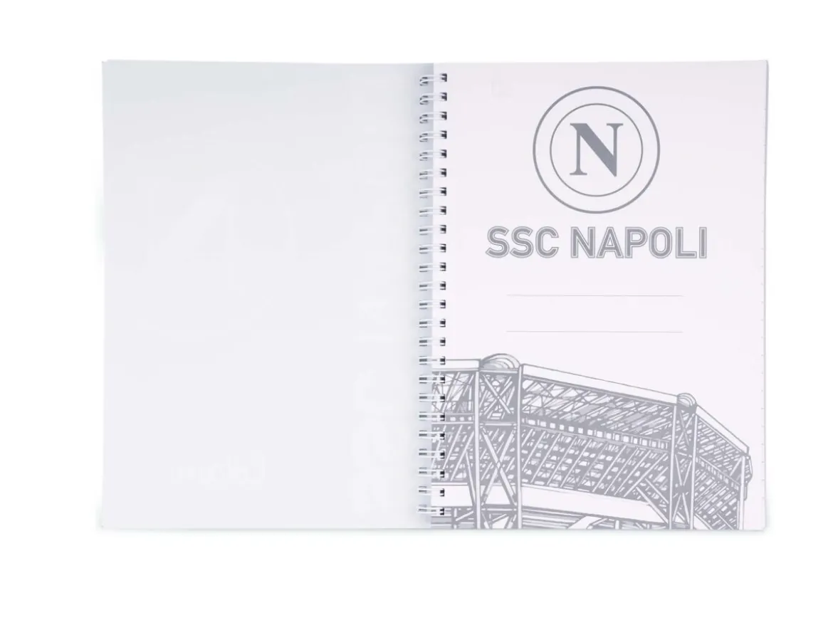 Quaderno a spirale A5 SSC Napoli – Quadretti 5 millimetri