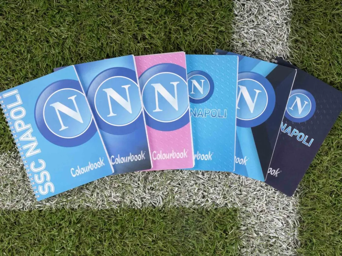 Quaderno a spirale A5 SSC Napoli – Righe medie e superiori
