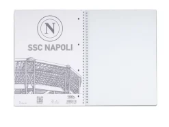Quaderno a spirale A4 SSC Napoli – Righe medie e superiori