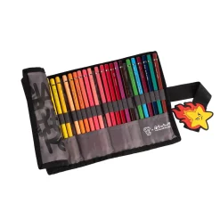 Rotolo portapastelli Gianpiero x Colourbook – 24 matite colorate