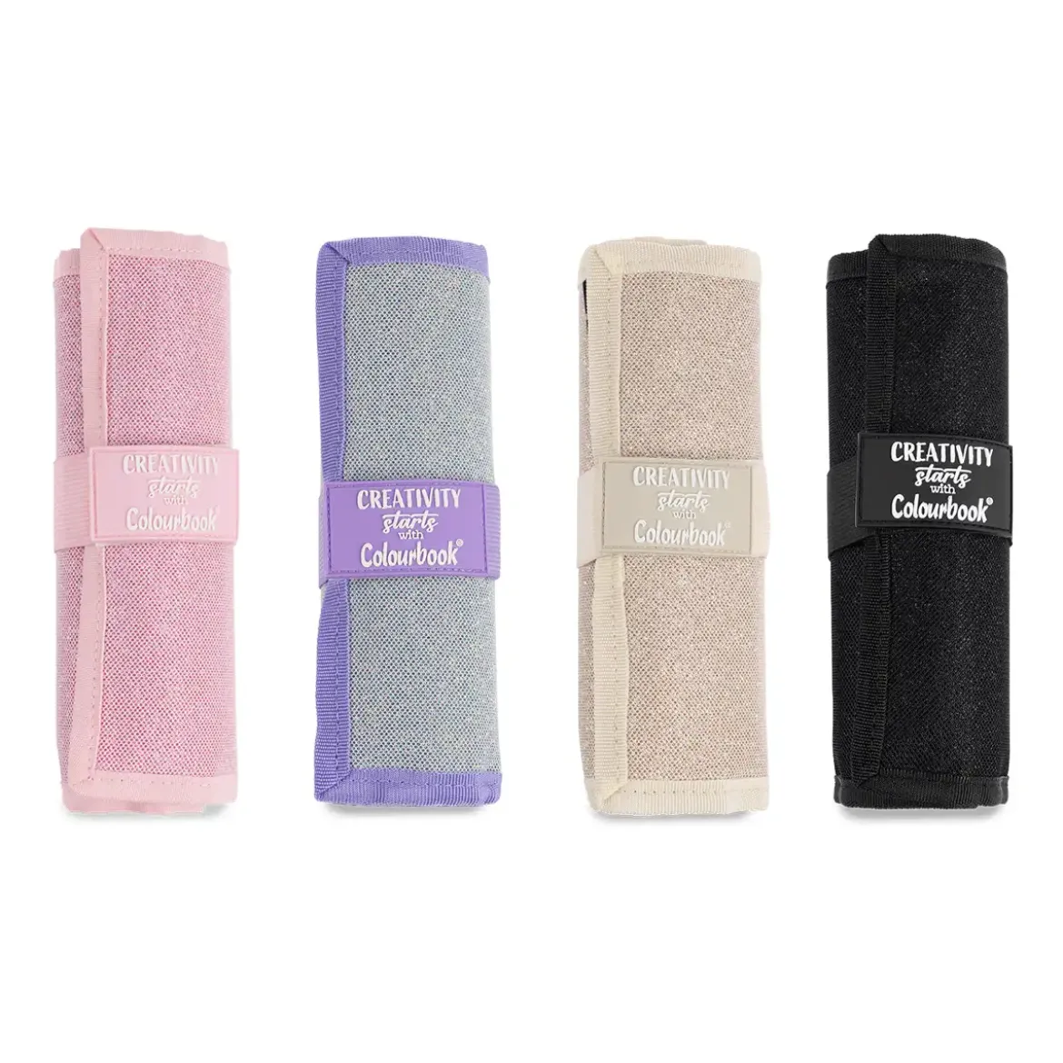 Rotolo portapastelli Glitter – 24 matite colorate Creativity Starts with Colourbook