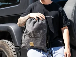 Sacca con coulisse Geolier Black Denim
