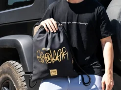 Sacca con coulisse Geolier Black Rubber