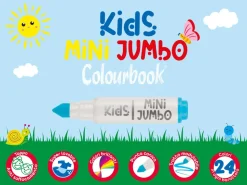 Scatola 24 mini pennarelli punta conica – Kids Mini Jumbo