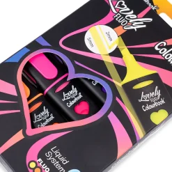 Set 6 evidenziatori liquidi Lovely Fluo – Colore intenso, tratto resistente all’acqua