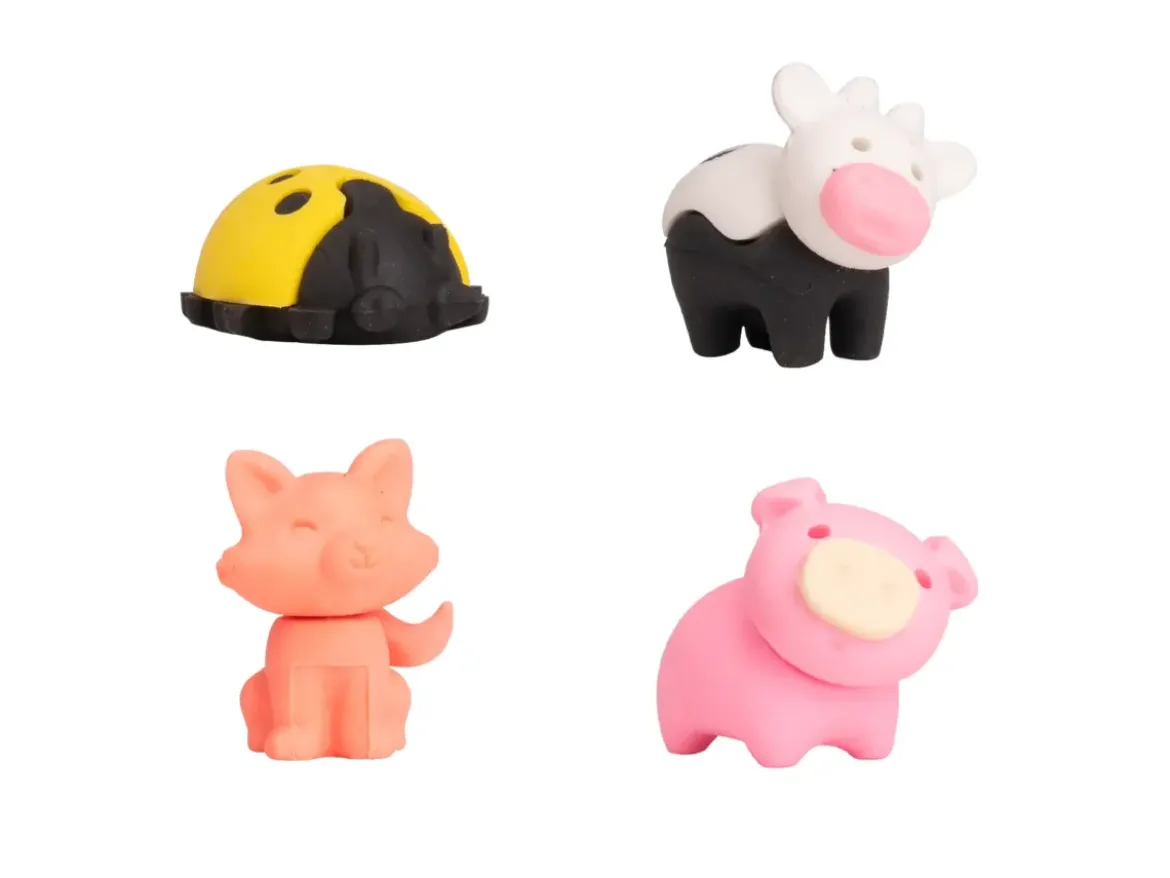 Set 4 gomme da cancellare Luna Park