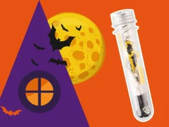 Set gomme per cancellare Halloween in provetta