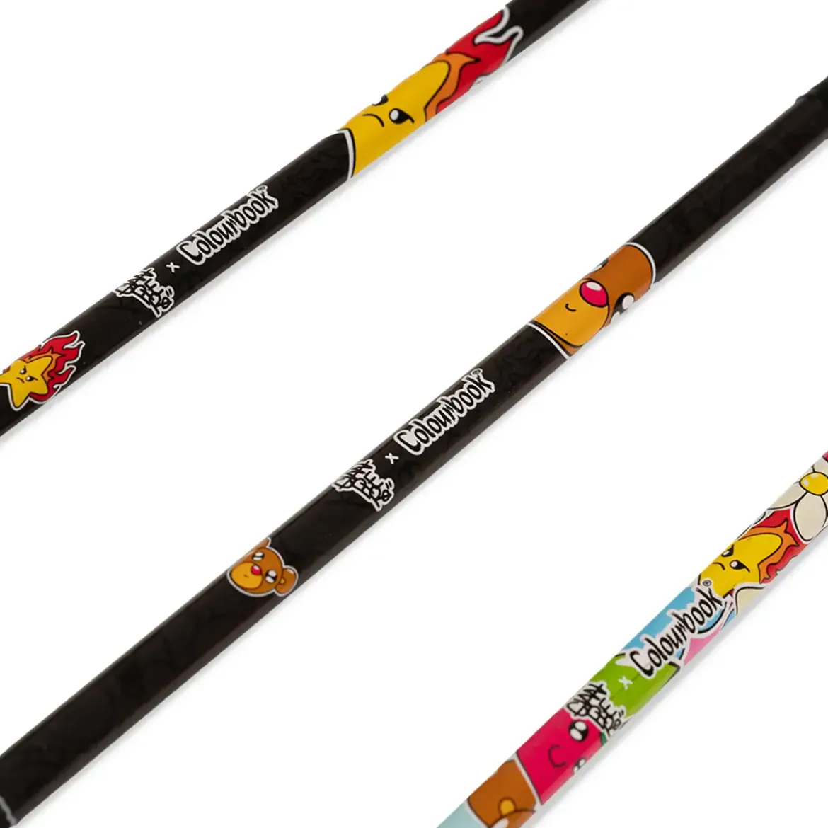Set 3 matite HB con gomma – Gianpiero x Colourbook