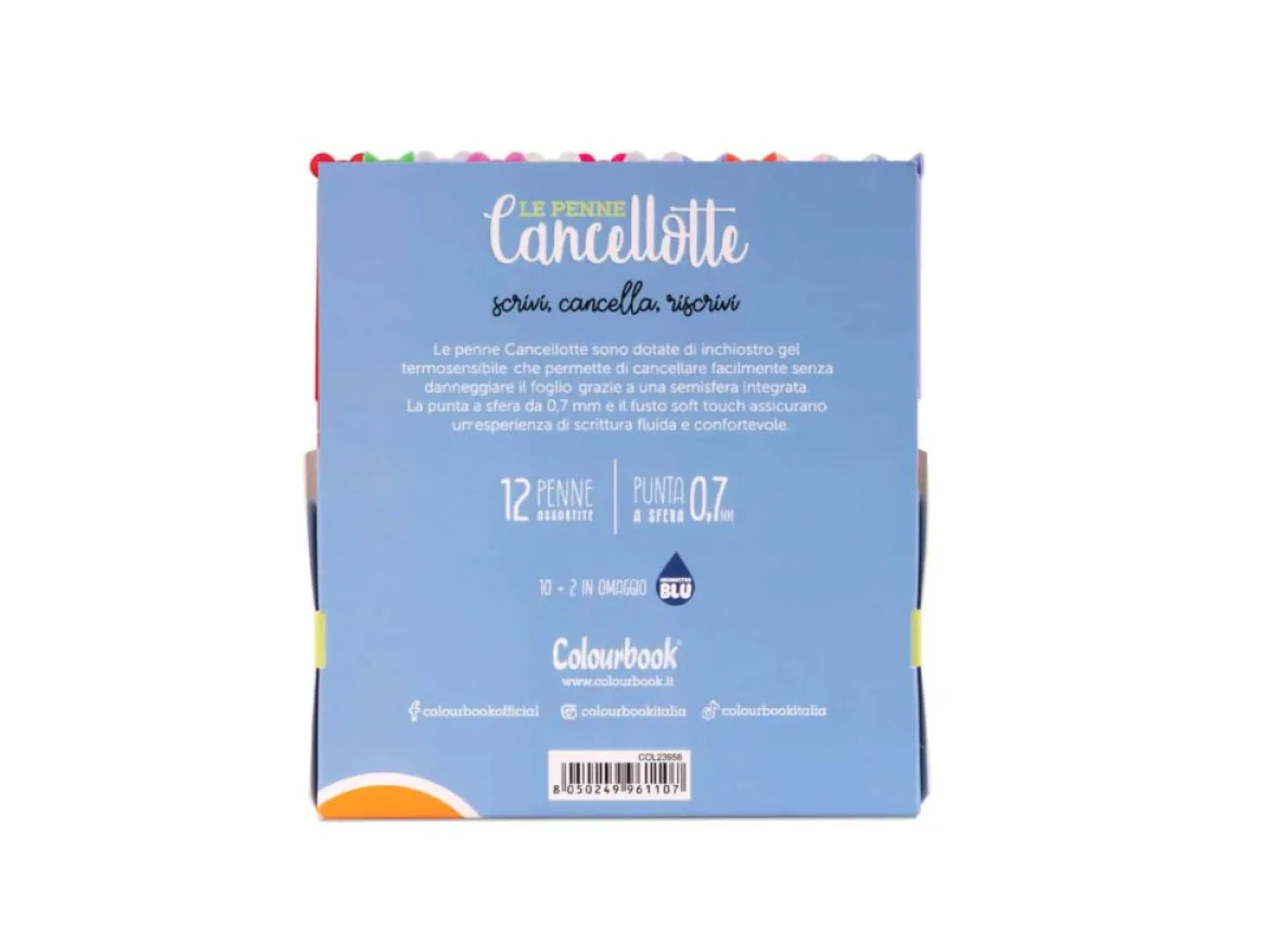 Set 2 penne Cancellotte inchiostro verde +2 refill omaggio