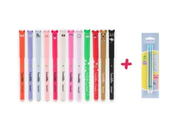 Set 2 penne Cancellotte inchiostro nero +2 refill omaggio