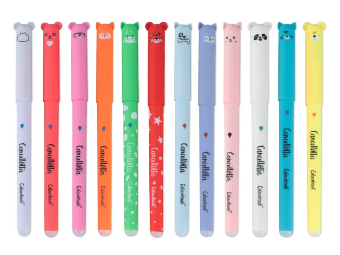 Set 10 penne Cancellotte +2 in omaggio – 6 inchiostri assortiti