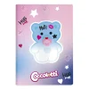 Set 3 quaderni A4 Coccolotti Love&Tell – Quadretti 5 millimetri con margine