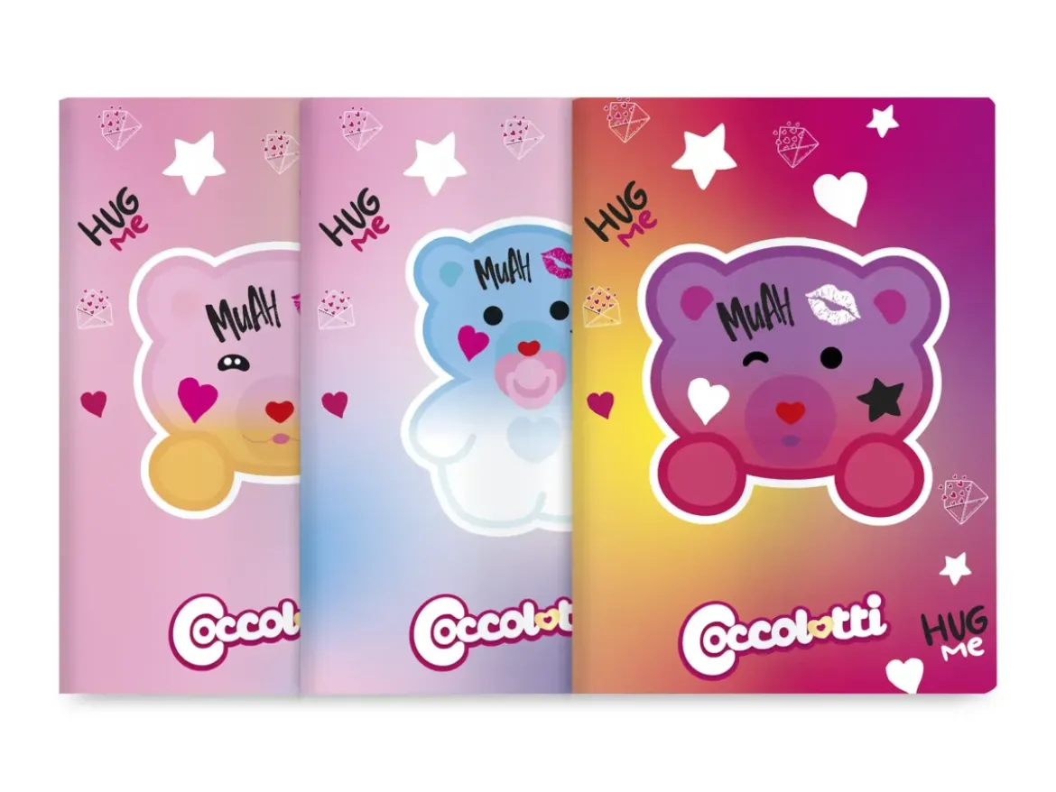 Set 3 quaderni A4 Coccolotti Love&Tell – Righe quarta e quinta elementare