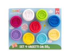 Set 9 vasetti plastilina KidDÒ