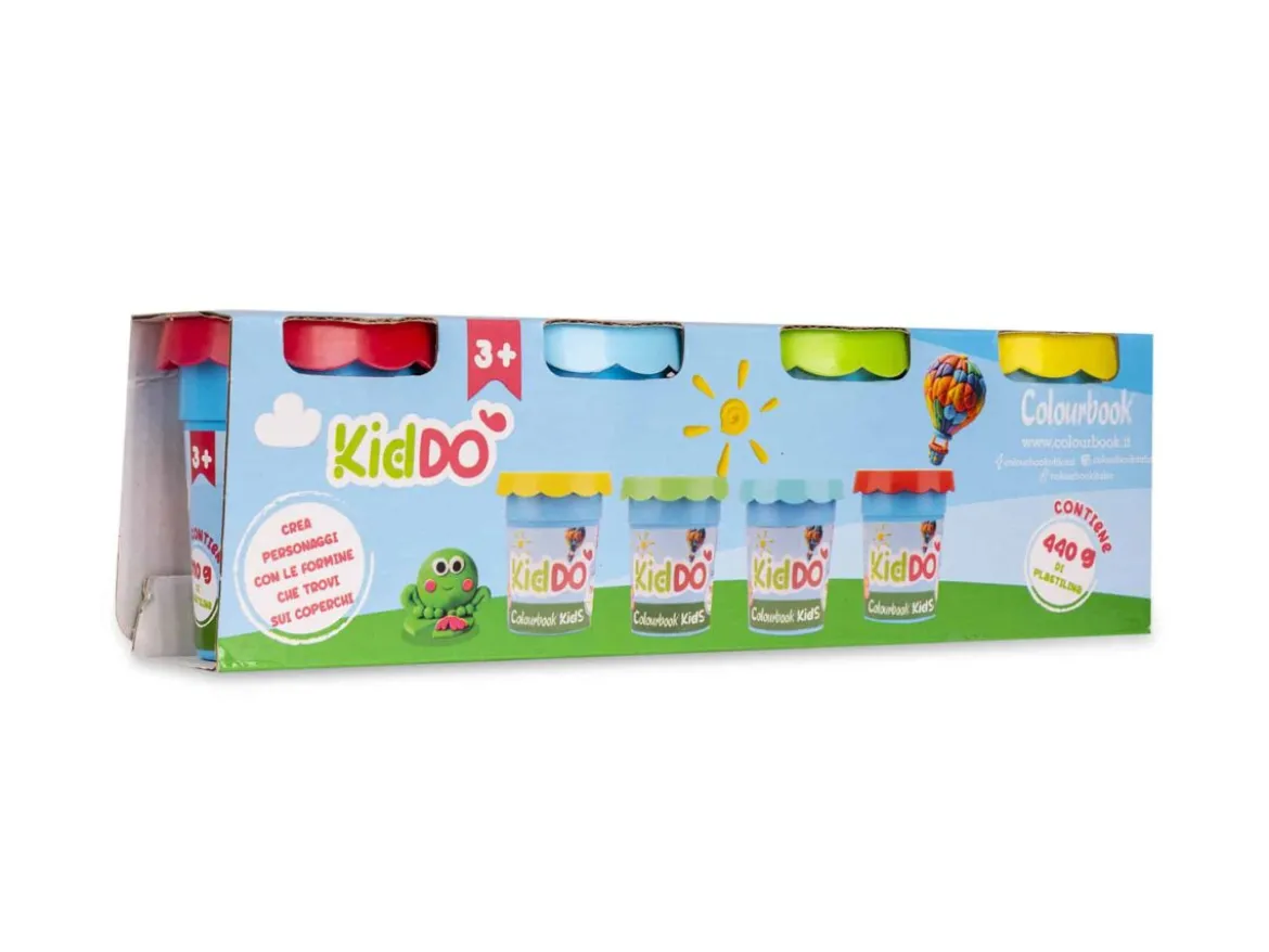 Set 4 vasetti plastilina KidDÒ