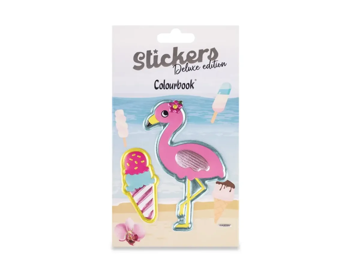Stickers 3D Flamingo Ice Cream
