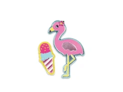Stickers 3D Flamingo Ice Cream