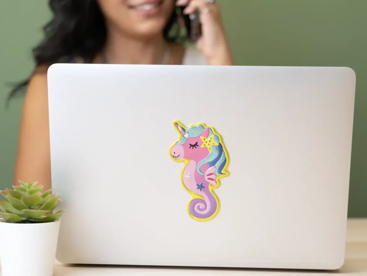 Stickers 3D Unicorno Marino