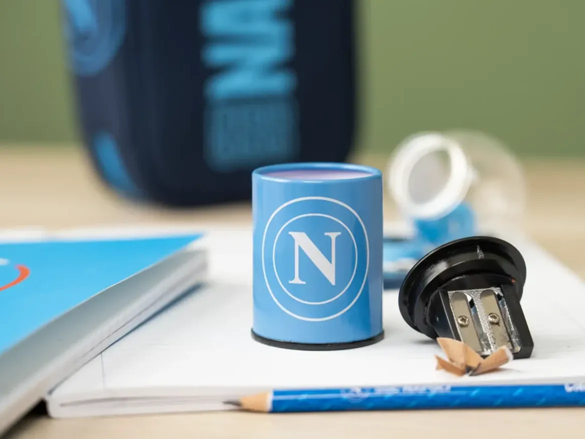 Temperamatite in metallo 2 fori SSC Napoli
